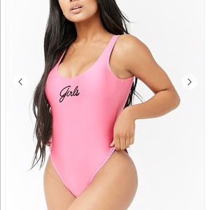 Pink one piece